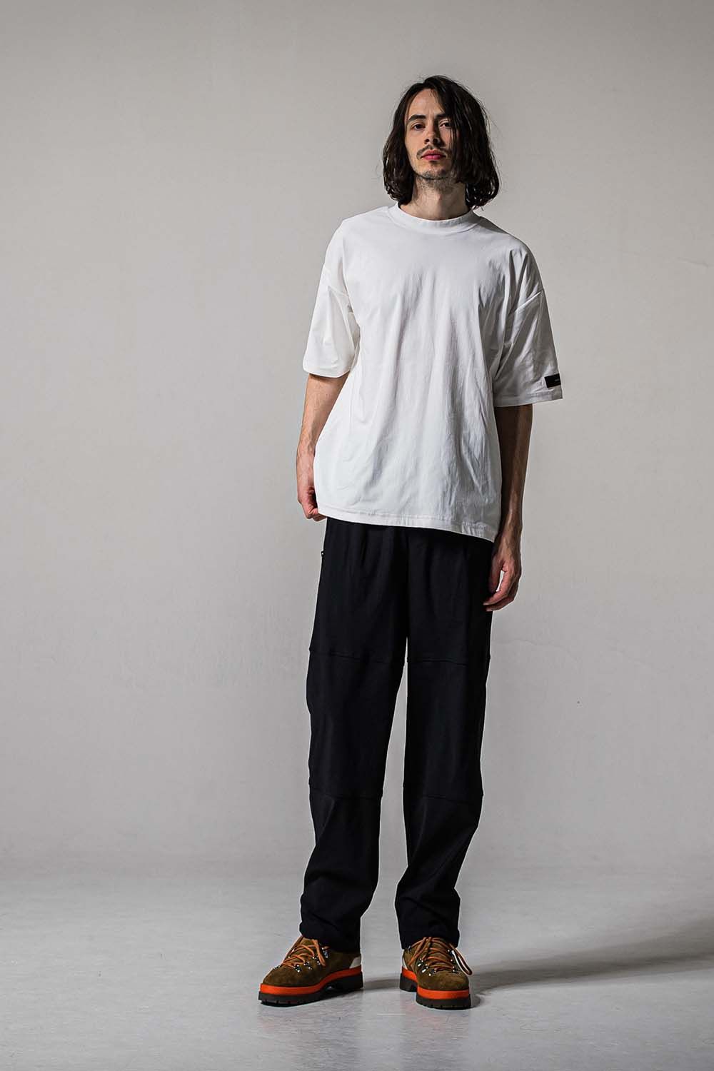 JOHNSON LINE NYLON WIDE PT / ジョンソン ナイロン ラインワイドパンツ