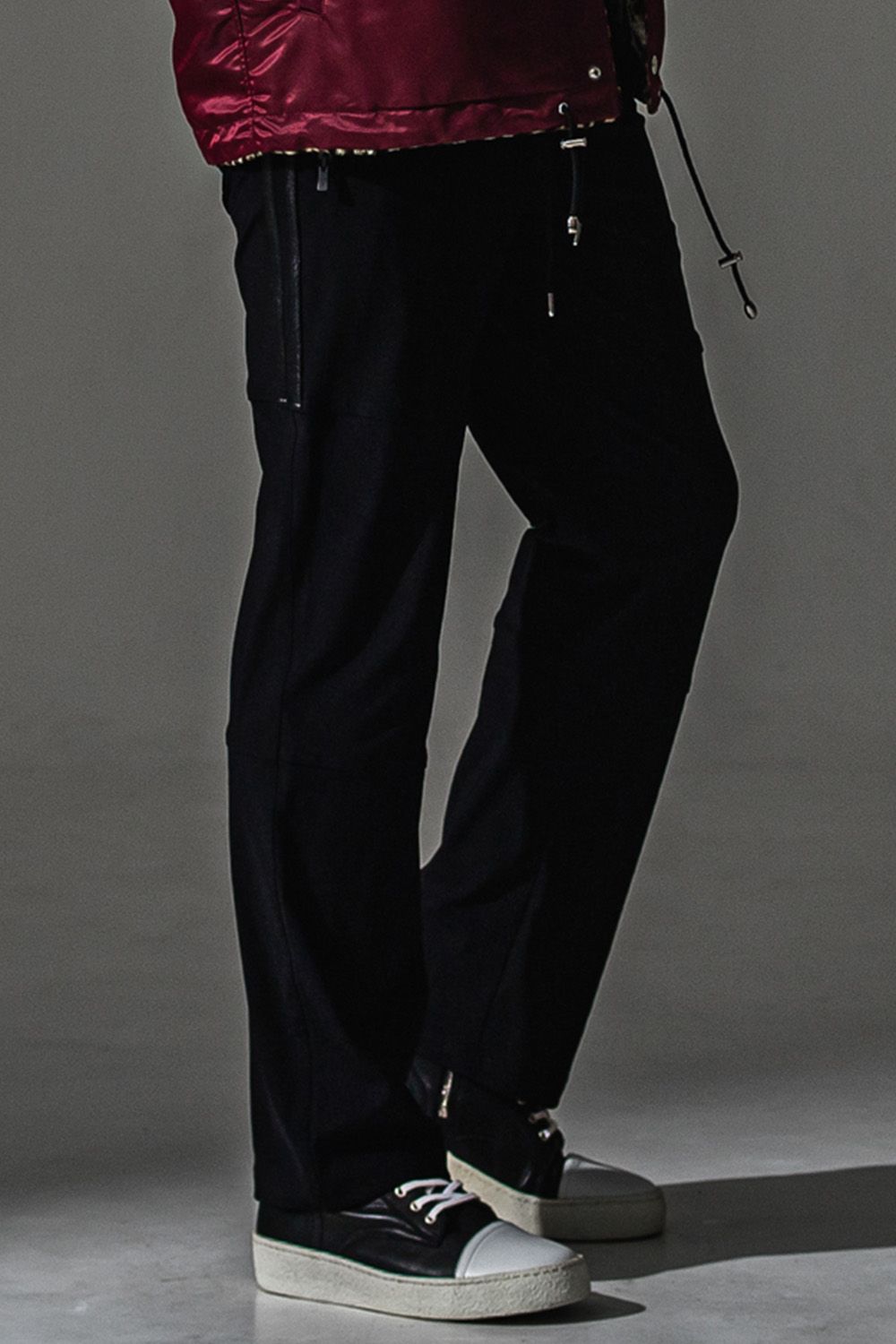 JOHNSON LINE NYLON WIDE PT / ジョンソン ナイロン ラインワイドパンツ