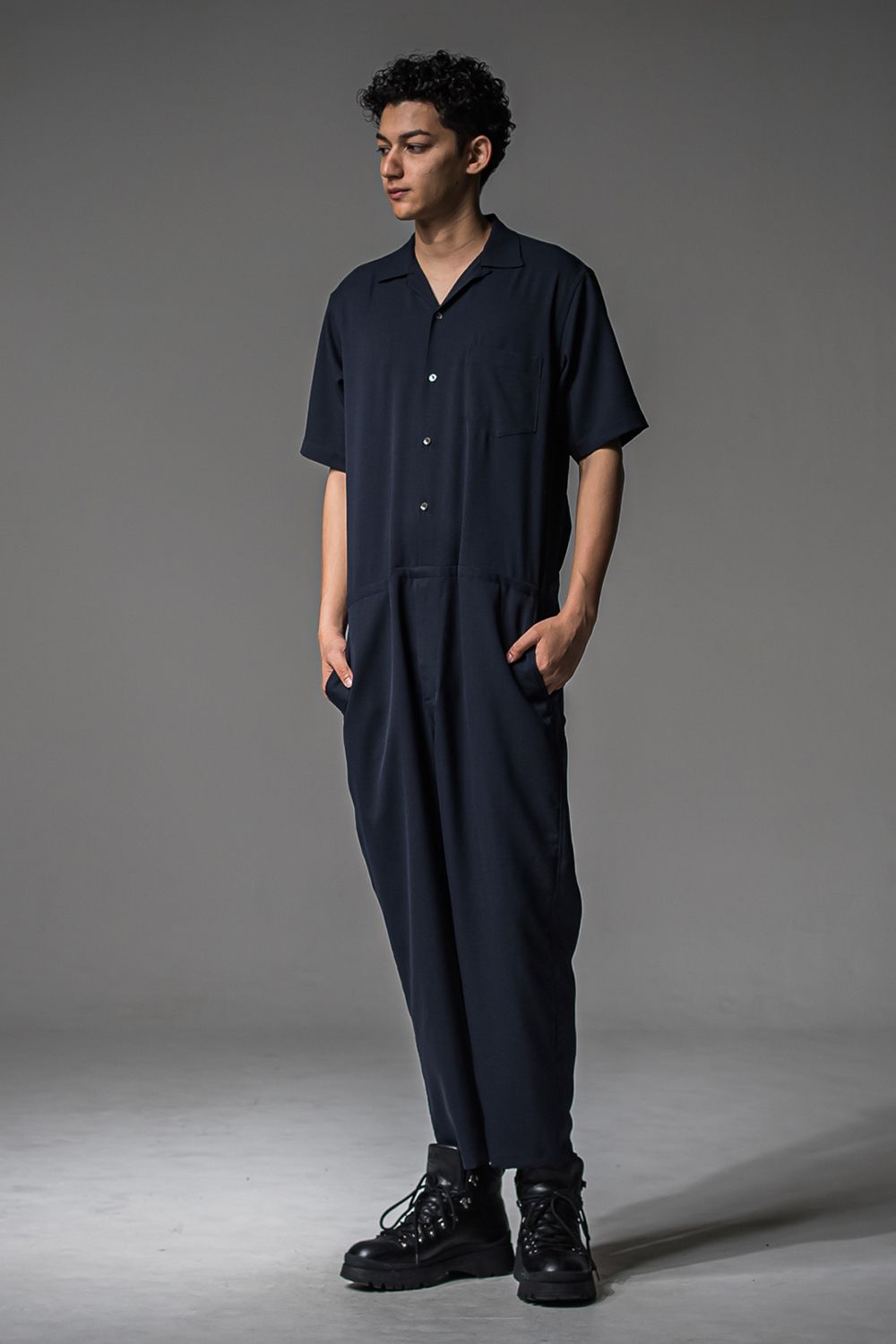 rage twill half all in one / 半袖シャツオールインワン