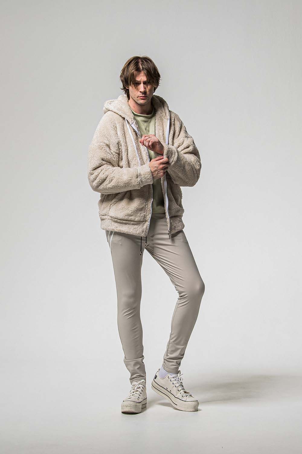 BOA ZIP LOOSE HOODIE / ボア ジップ ルーズ フーディ