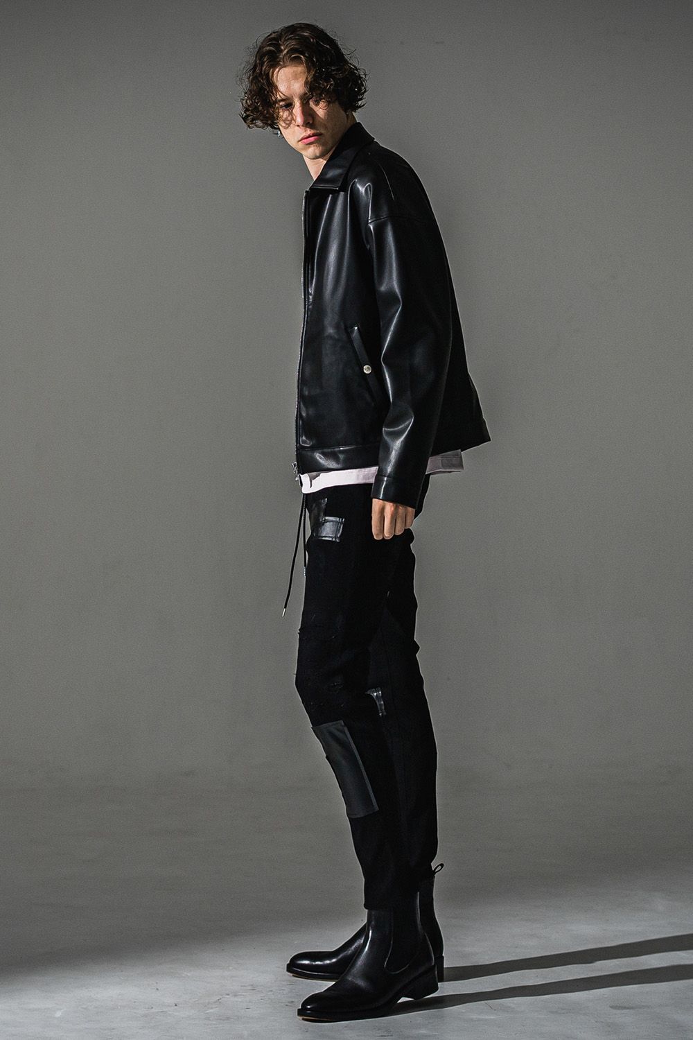 LEATHER SP JACKET / エコレザー スポーツマン ジャケット