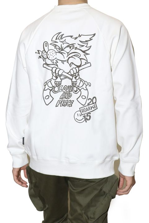 roarguns 20th × laid-back 15th Anniversary Exclusive Item FLEECY SWEAT roar-guns 20th&15th