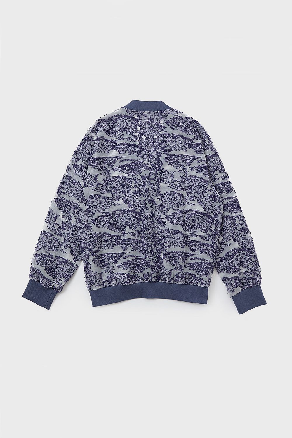 Cut jacquard sheer cardigan / カットジャガード シアー カーディガン