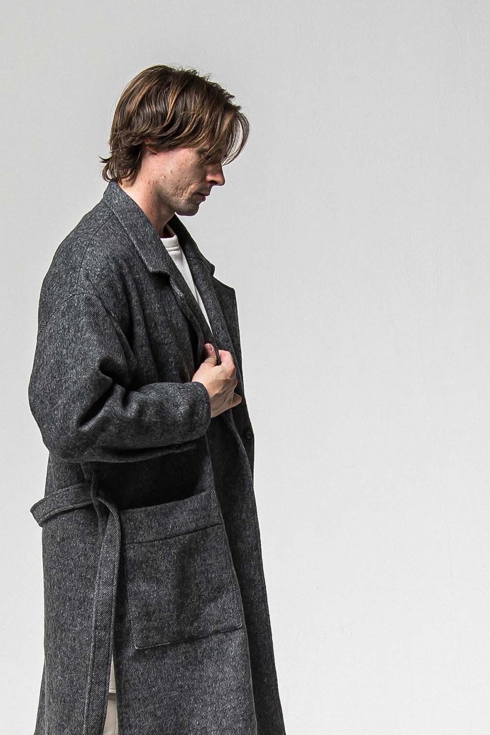 GOWN OVER COAT / オーバーサイズ ガウン コート