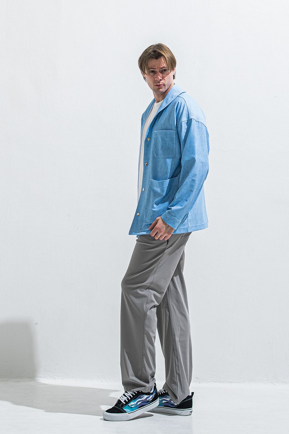 EDGE NYLON SEMI WIDE PT / エッジ ナイロン セミワイドパンツ