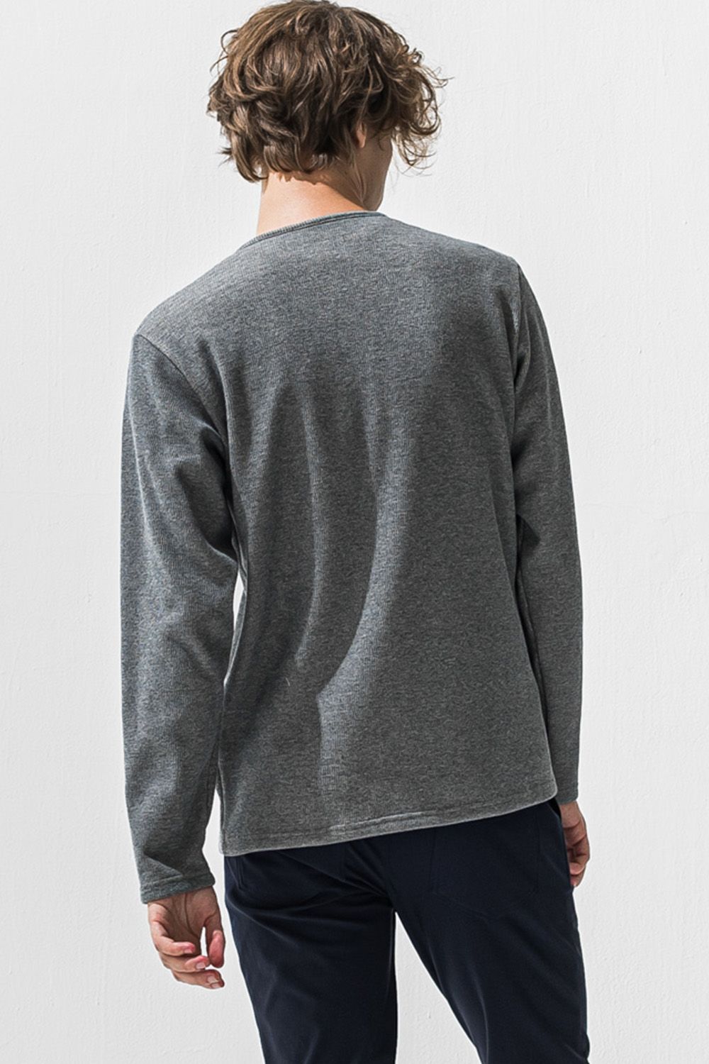 VELOURS FLEECE THERMAL HENRY / 裏起毛 ベロア フリース サーマル ヘンリーネック
