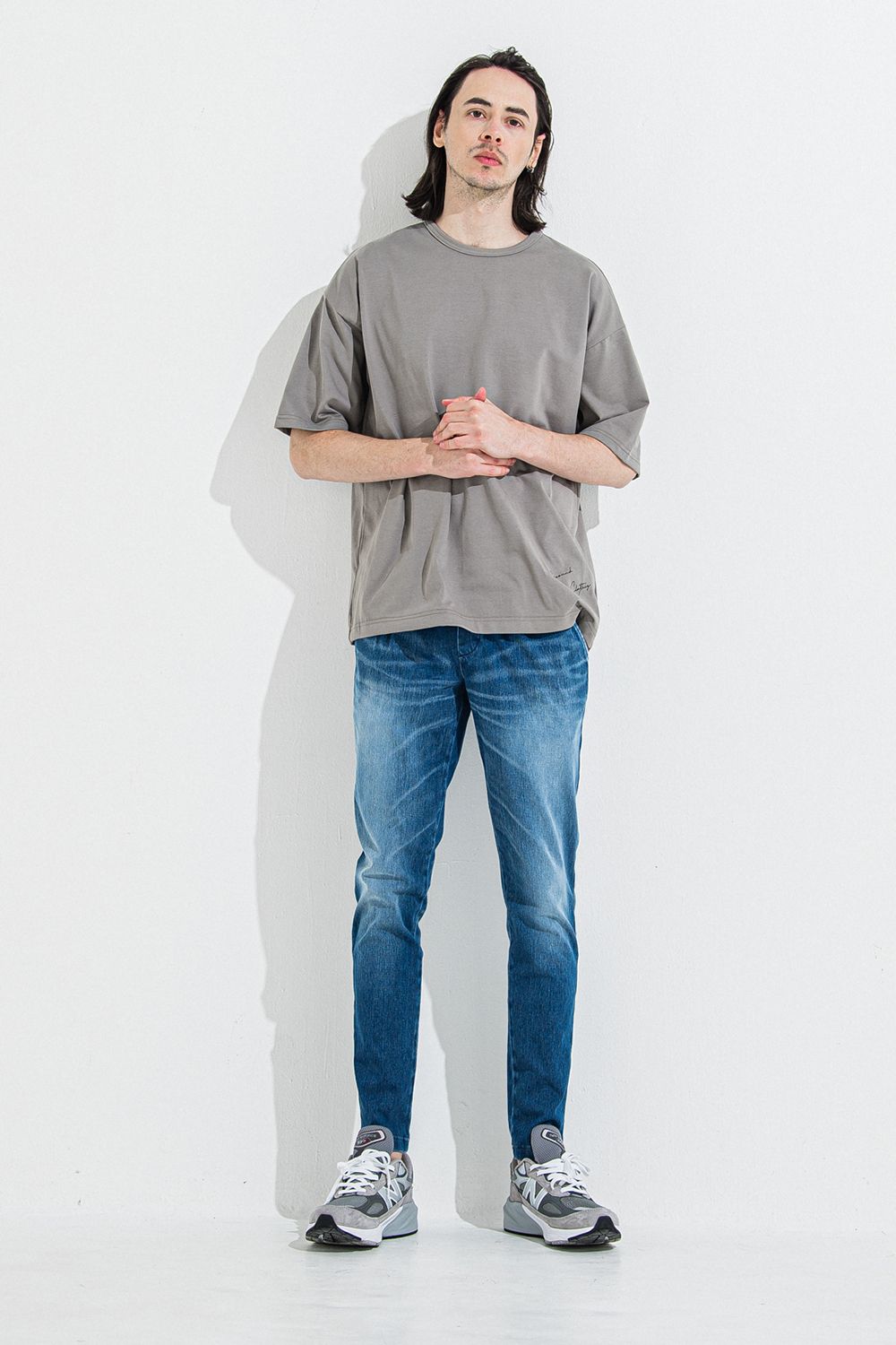 DENIM JERSEY CHRIS EASY TUCK PT / デニム ジャージ クリス イージー タック パンツ