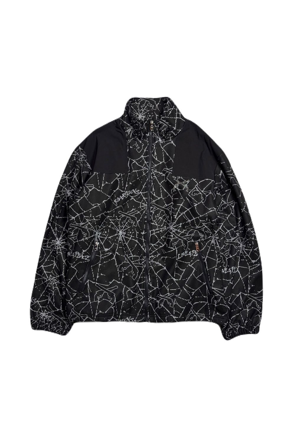SPIDER PRINT JKT CRY / スパイダー プリント ジャケット / クリスタルクロスガン