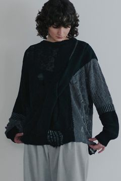 Mixed texture Knit / ミクスド テクスチャー ニット