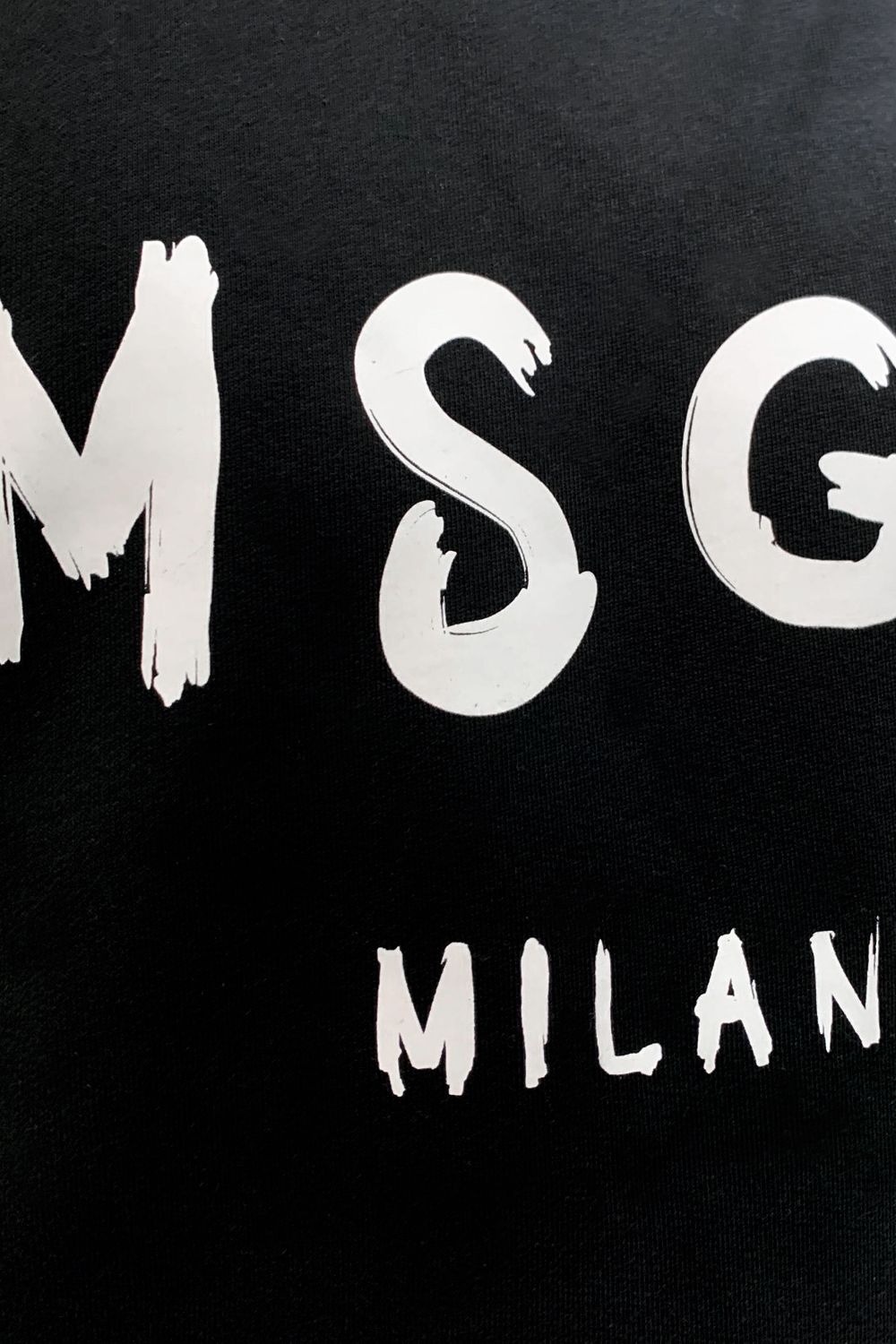 CREW NECK SWEATSHIRT With BRUSHSTROKE LOGO