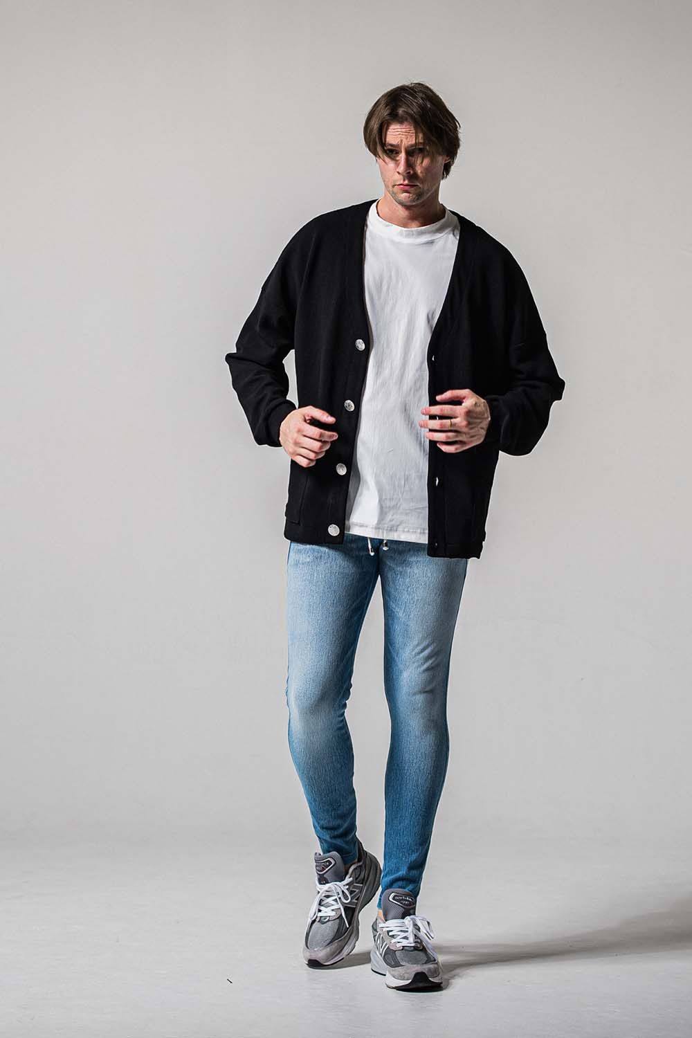 EX DENIM JERSEY EDGE PT / デニム ジャージ エッジ ラインパンツ