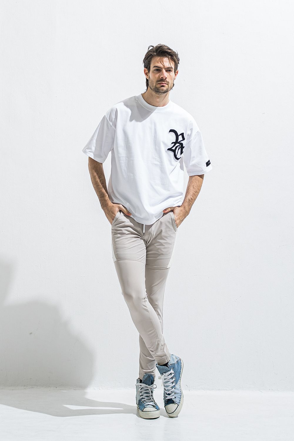 RC OVER TEE / RCロゴ サガラ刺繍ワッペン オーバー Tシャツ