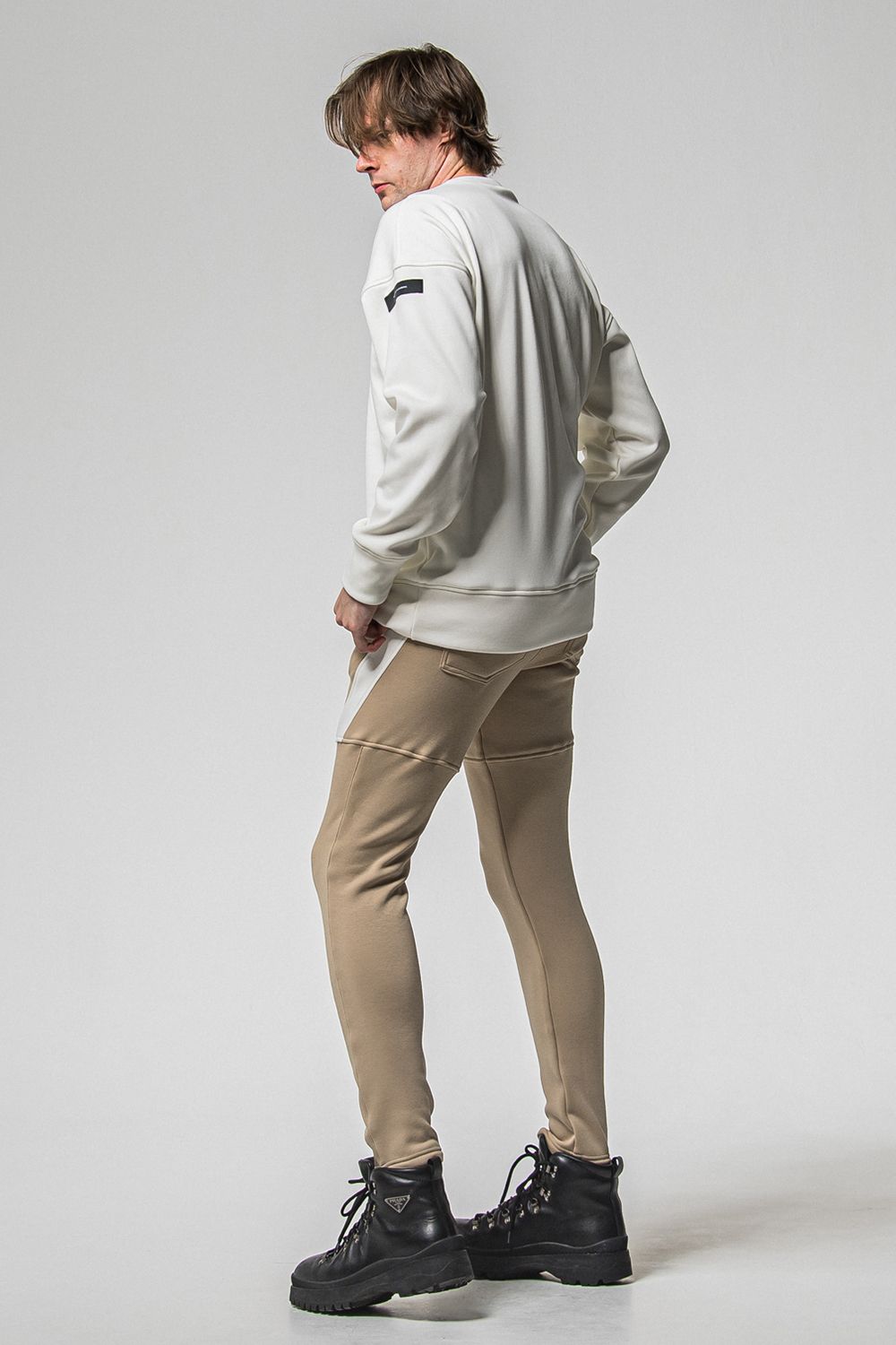 FRIDAY STANDARD LOGO VELOURS FLEECE TRINER / FRIDAYコラボ スタンダードロゴ 裏ベロアフリーストレーナー