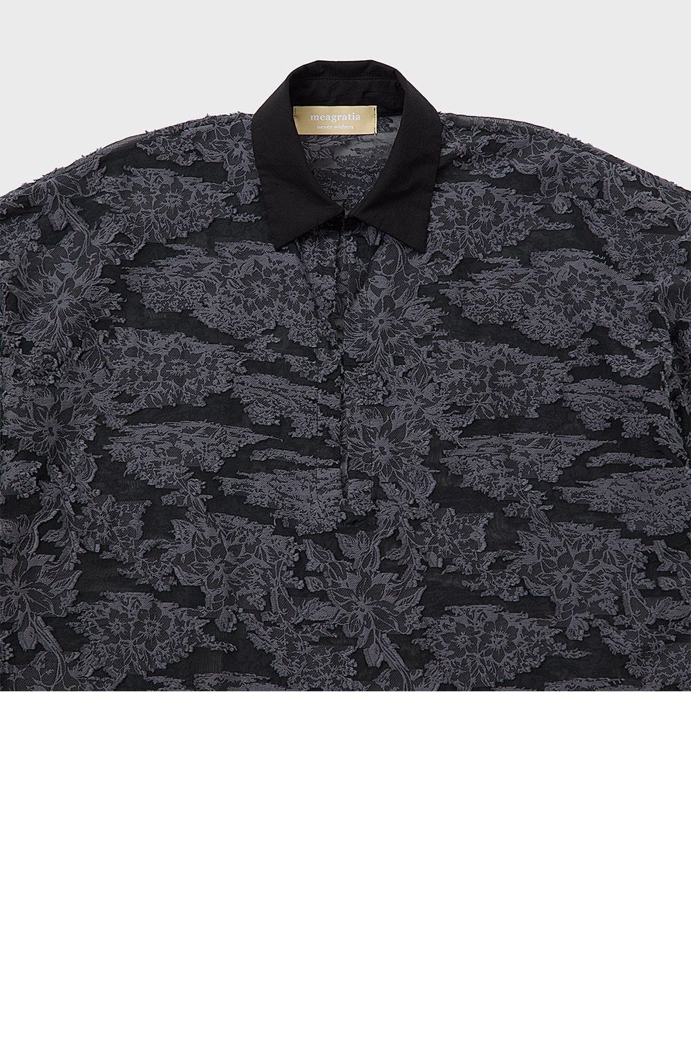 Cut jacquard P/O shirt / カットジャガード プルオーバー シャツ