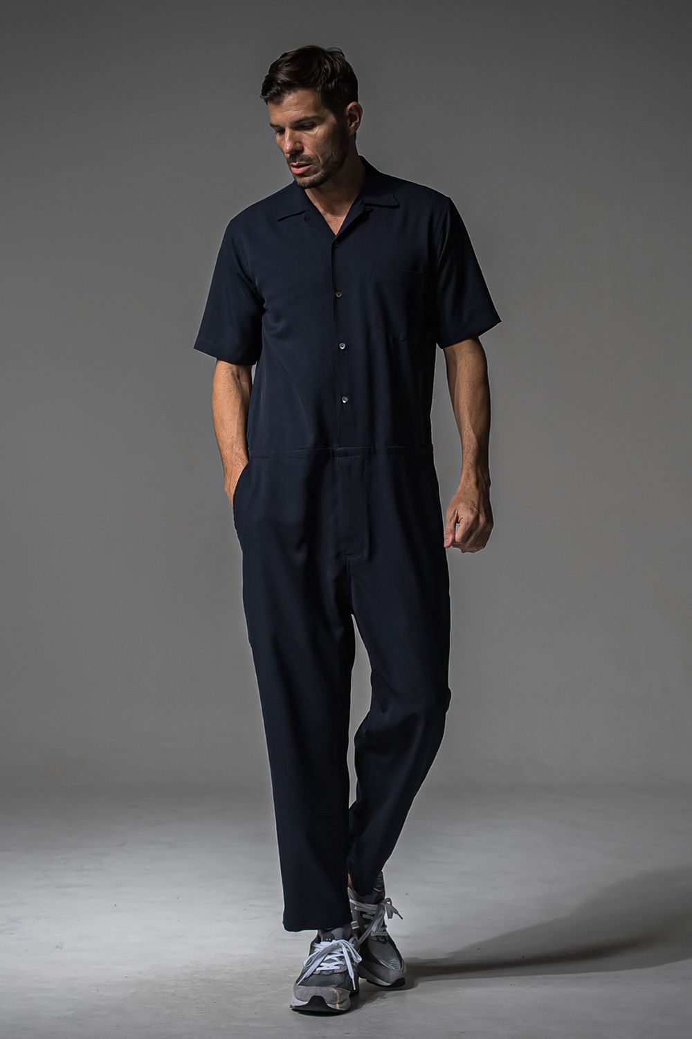 rage twill half all in one / 半袖シャツオールインワン