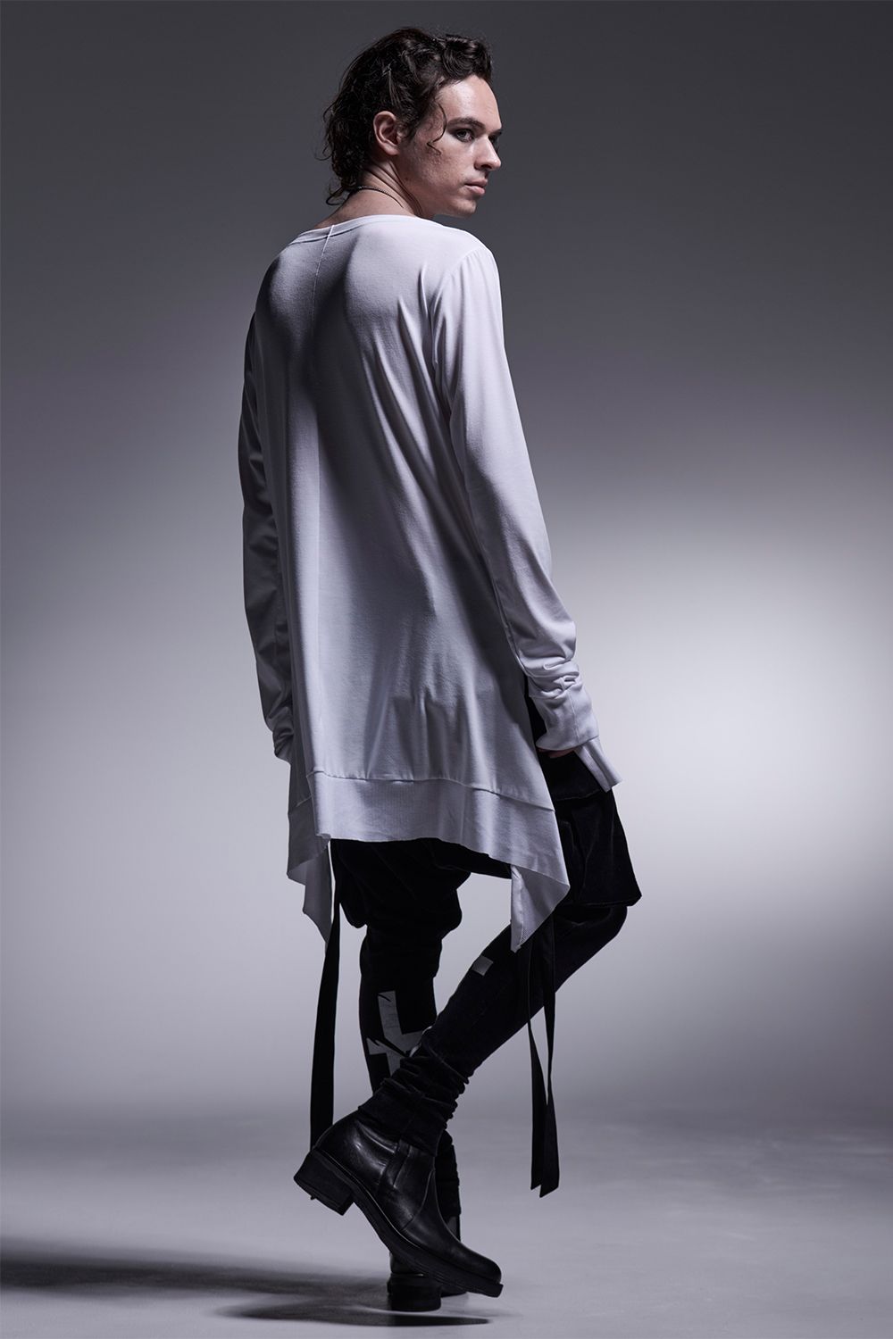 BEATENJIKU Boat Neck Flare T-Shirt / ベア天竺 ボートネック フレアTシャツ