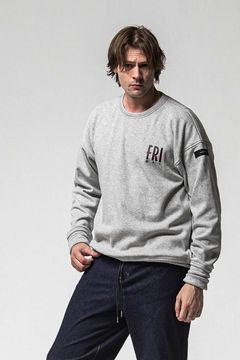 FRIDAY STANDARD LOGO VELOURS FLEECE TRAINER / フライデー スタンダードロゴ ベロア フリース トレーナー