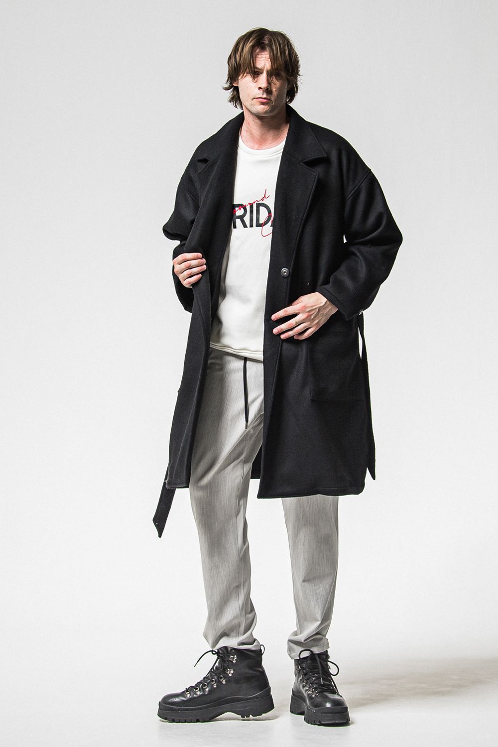 FRIDAY OLD LOGO VELOURS FLEECE TRINER / FRIDAYコラボ オールドロゴ 裏ベロアフリーストレーナー