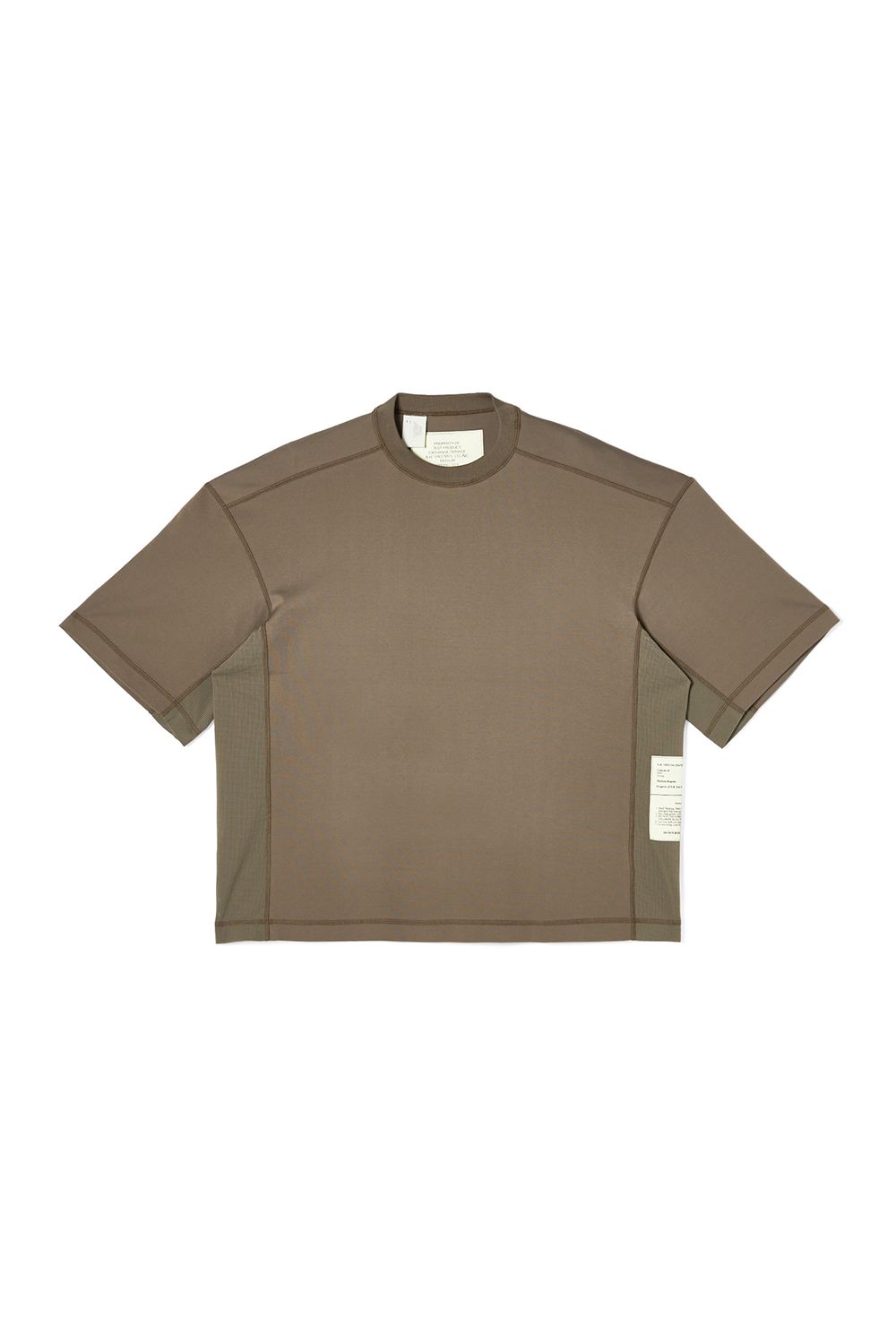 N.HOOLYWOOD TEST PRODUCT EXCHANGE SERVICE PANELED T-SHIRT / エヌハリウッド テストプロダクトエクスチェンジサービス パネル Tシャツ