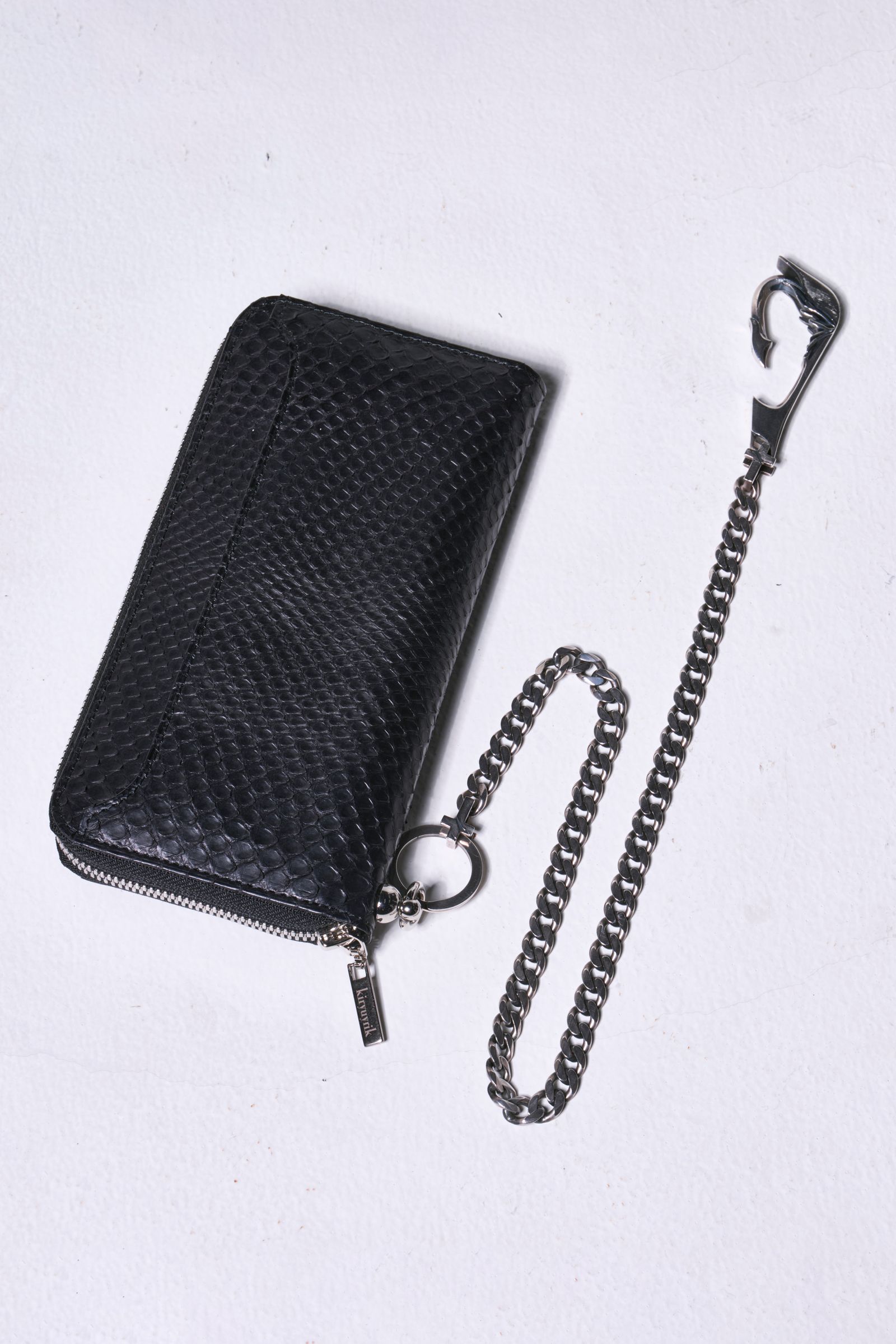 Python Round Zipp Slit Wallet / パイソン ラウンドジップウォレット