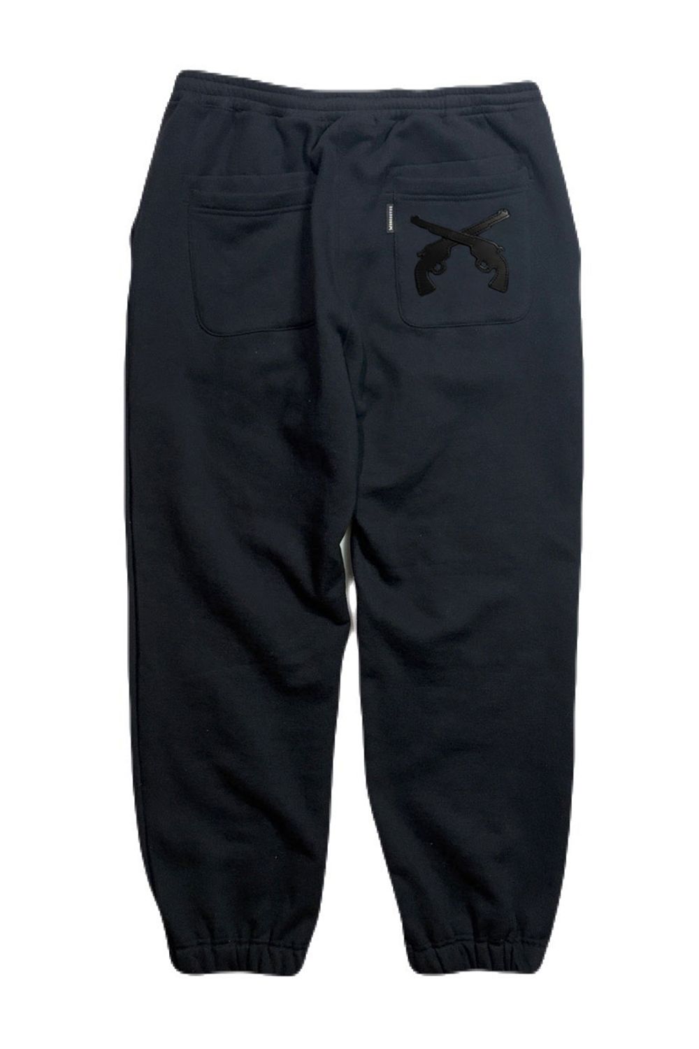 LEATHER PATCH PANTS / レザー パッチ スウエット パンツ