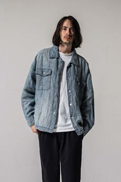 INDIGO LINEN JACK SHIRTS / インディゴ リネン ジャック シャツ
