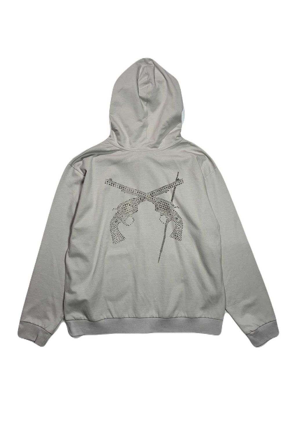 ST/JER HOOD INKJET/METAL / ストレッチジャージ フーディー インクジェットプリント スラッシュクロスガンメタル
