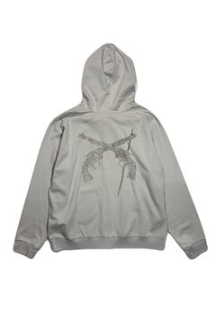 ST/JER HOOD INKJET/METAL / ストレッチジャージ フーディー インクジェットプリント スラッシュクロスガンメタル