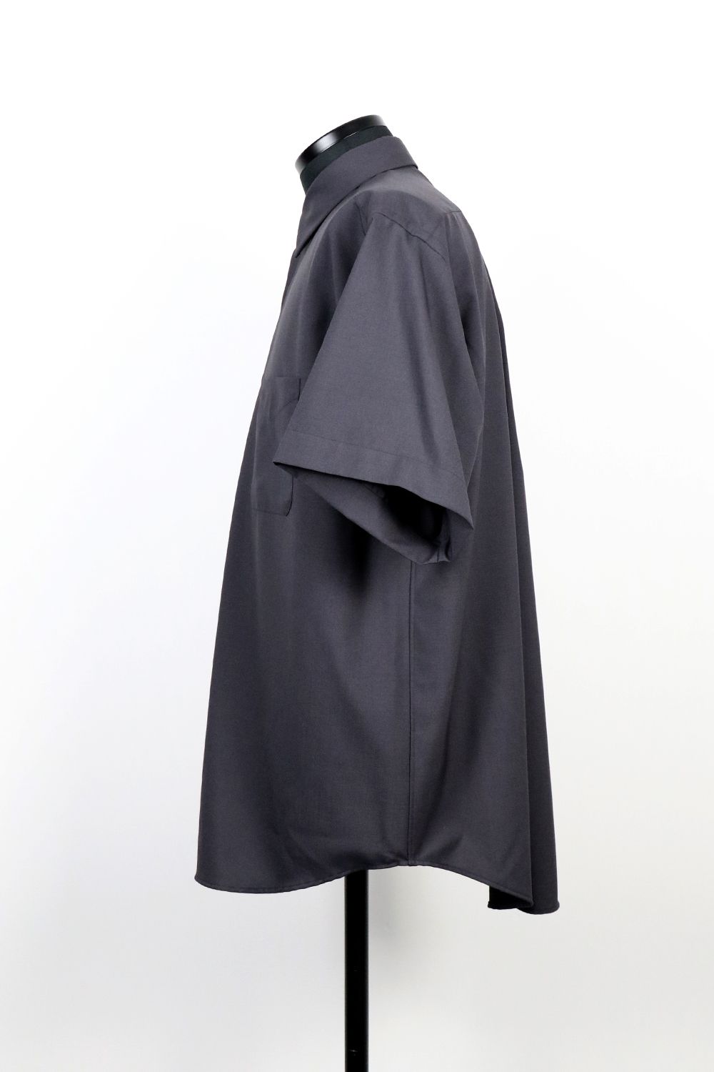 ORGANIC WOOL 2/80 TROPICAL COMFORT FIT SHIRT S/S / オーガニック ウール トロピカル コンフォートフィット ショートスリーブ シャツ