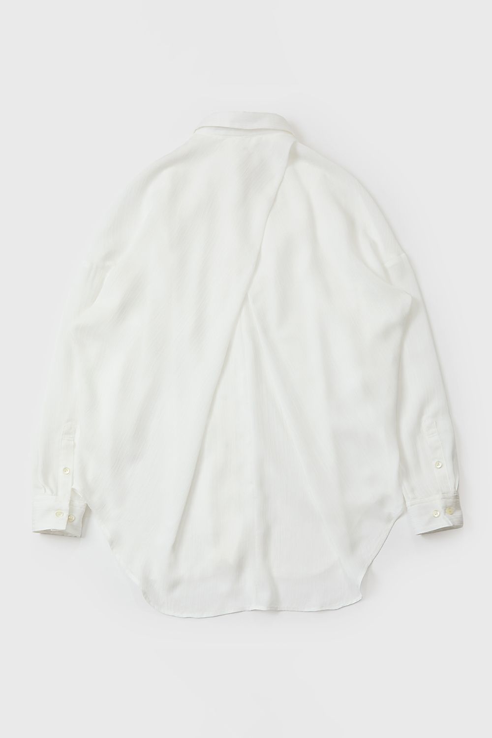 Cross tuck sheer shirt / クロス タック シアー シャツ