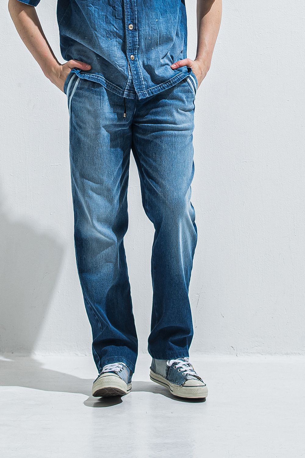 EDGE DENIM SEMI WIDE PT / エッジ デニム セミワイドパンツ