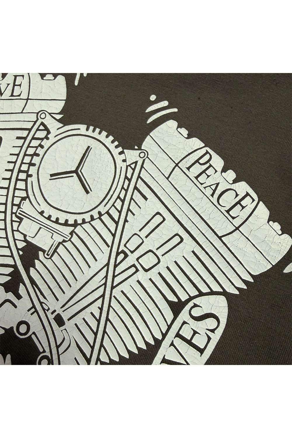 ORG/CO L/TEE ENGINE / オーガニックコットン エンジングラフィックプリント ロングスリーブ Tシャツ