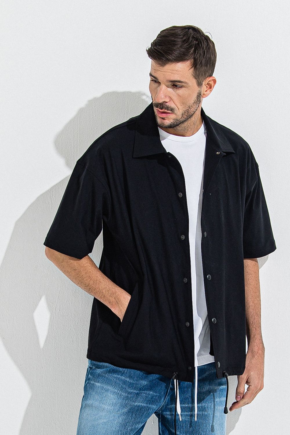 NYLON HALF COACH JACKET / ナイロン ハーフ コーチジャケット