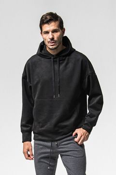 SUEDE LOOSE HOODIE / スウェード ルーズ フーディ
