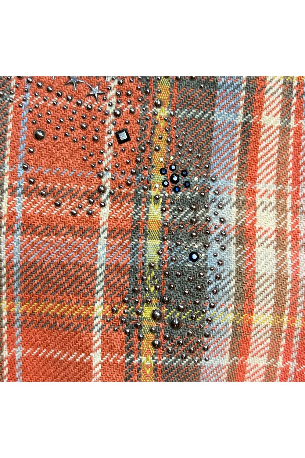 STUDS CHECK SH METAL / スタッズ チェック シャツ / メタル