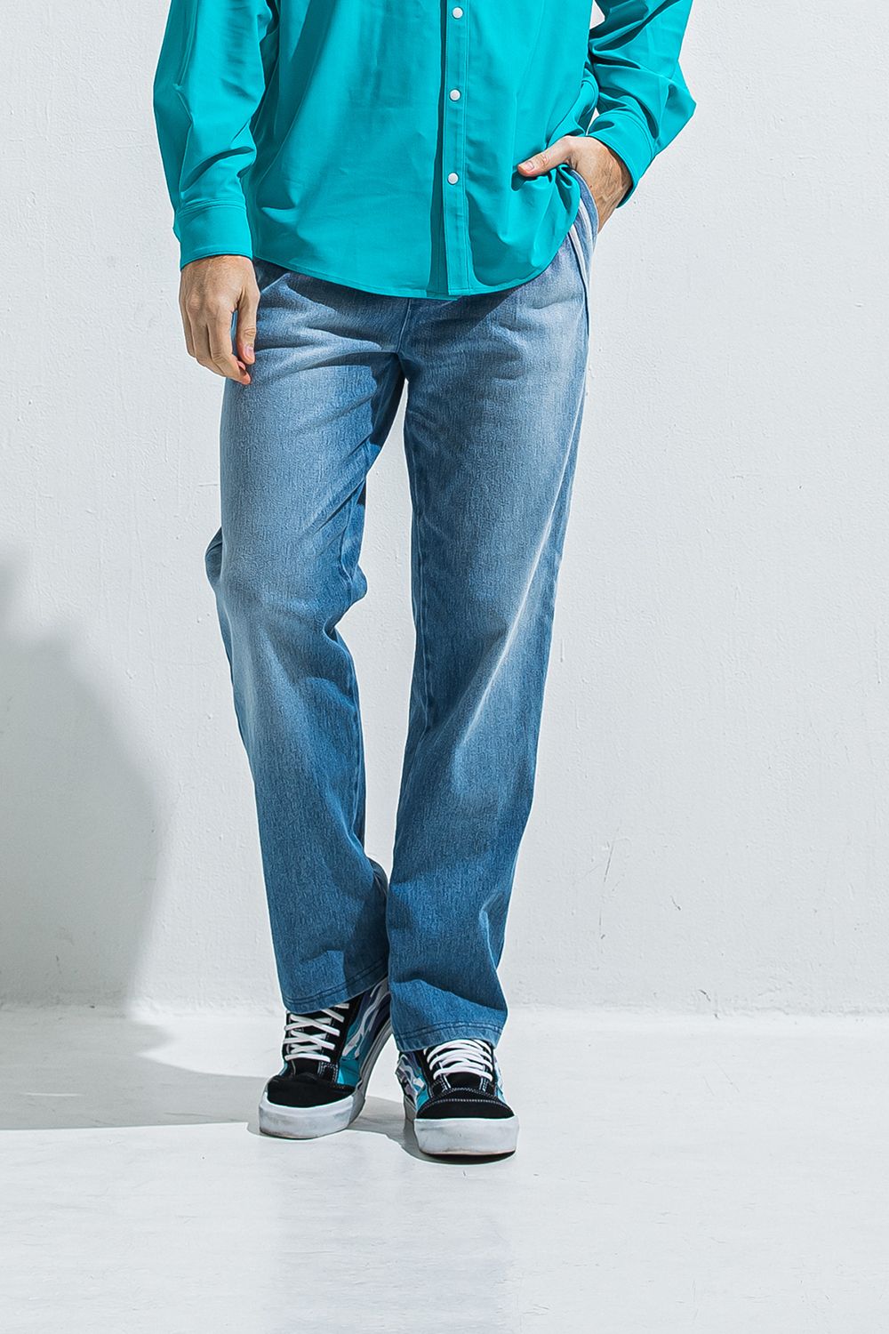 EDGE DENIM SEMI WIDE PT / エッジ デニム セミワイドパンツ