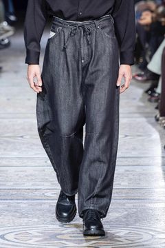 Loose twist yarn denim barrel PT / ルーズ ツイスト ヤーン デニム バレル パンツ