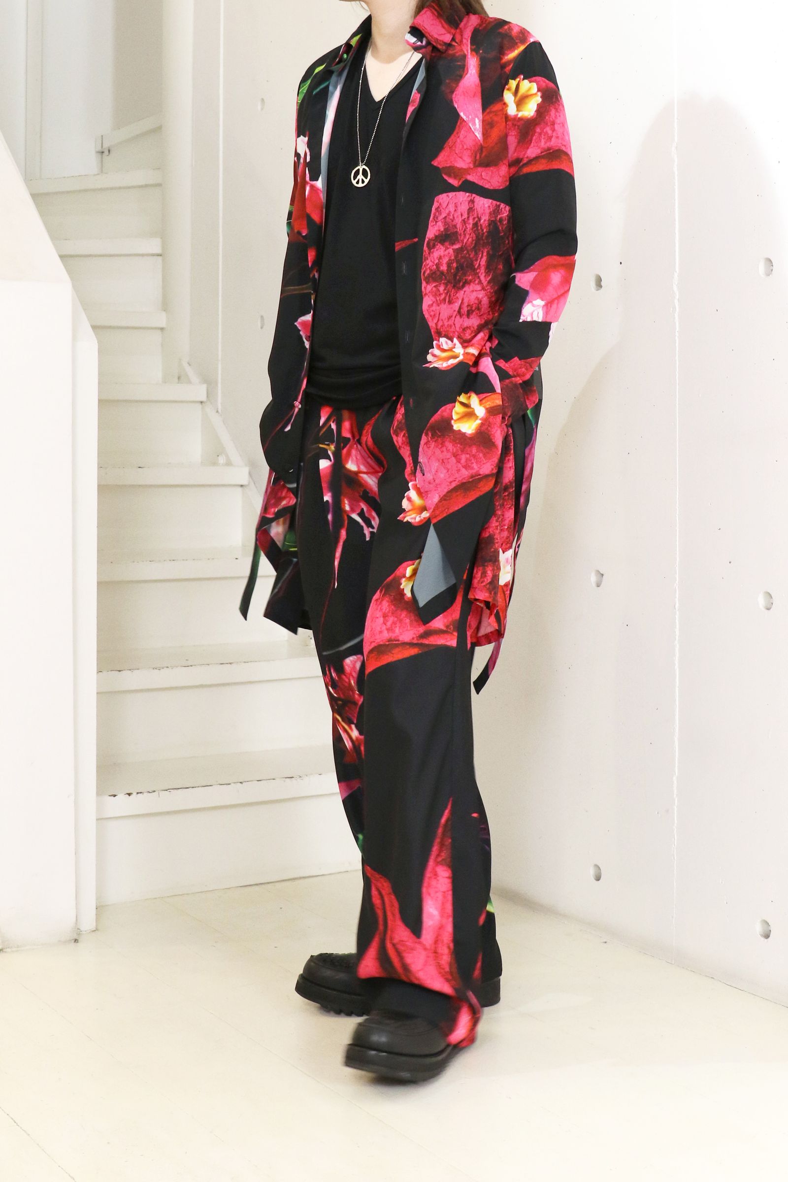 Eco Decine Bougainvillia Flare Shirt / ブーゲンビリア フレアシャツ