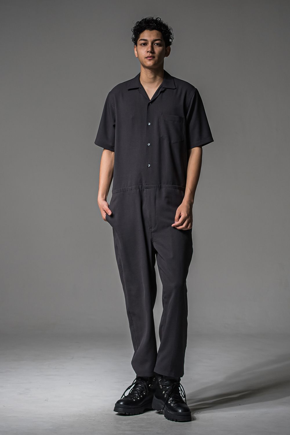 rage twill half all in one / 半袖シャツオールインワン