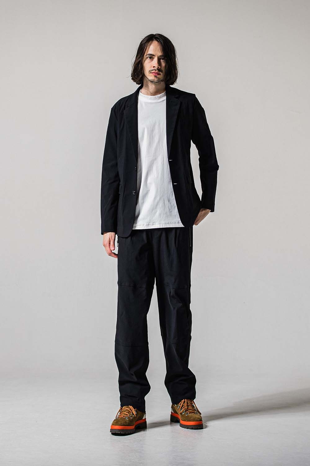 JOHNSON LINE NYLON WIDE PT / ジョンソン ナイロン ラインワイドパンツ