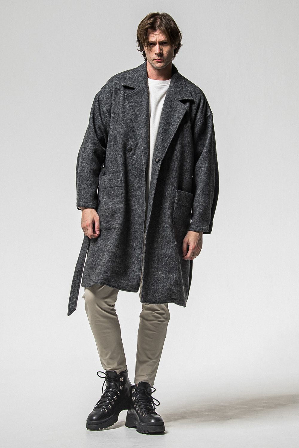 GOWN OVER COAT / オーバーサイズ ガウン コート