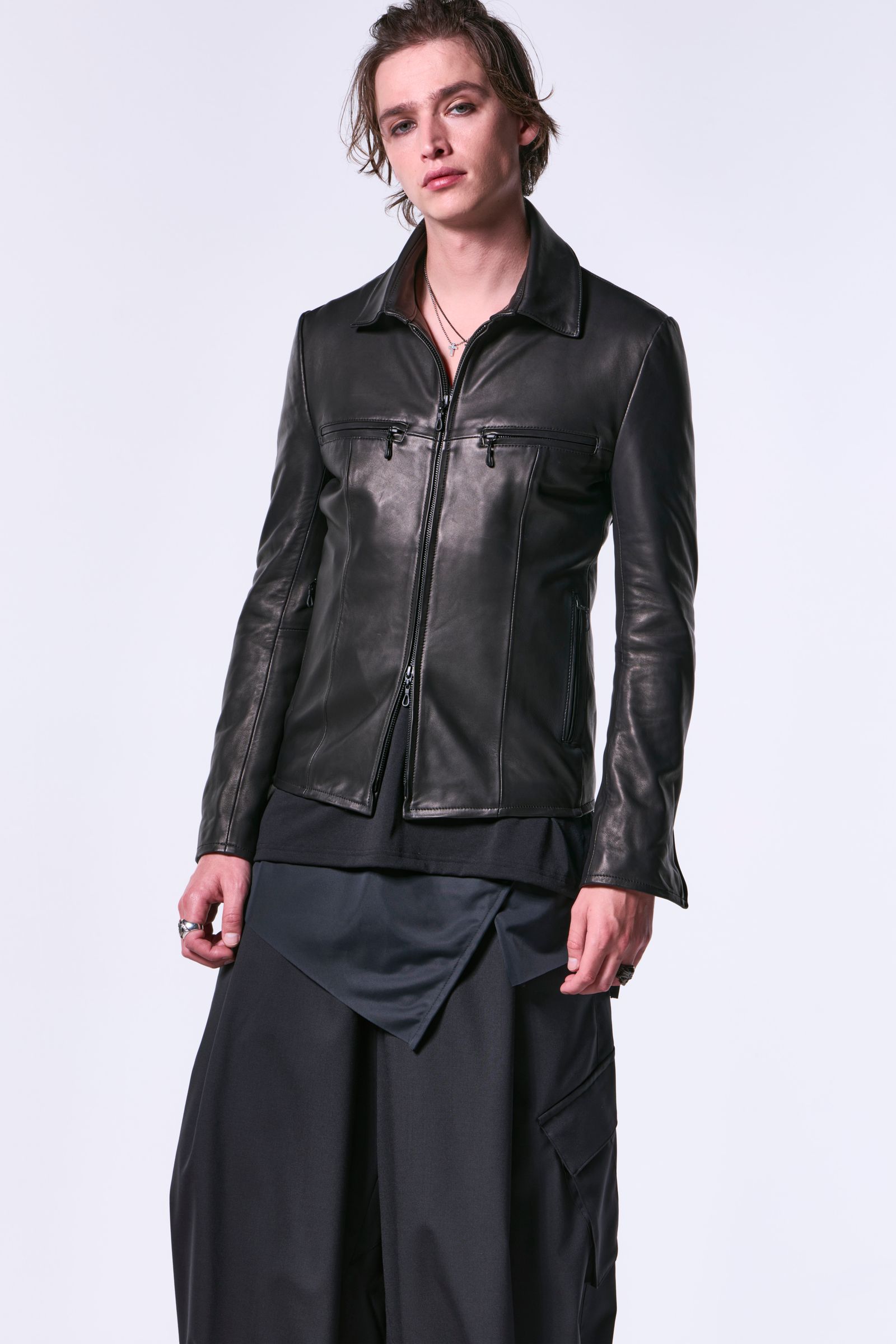 BEA-TENJIKU Slit Hem Layered T-Shirt / ベア天竺 スリットヘムレイヤードTシャツ