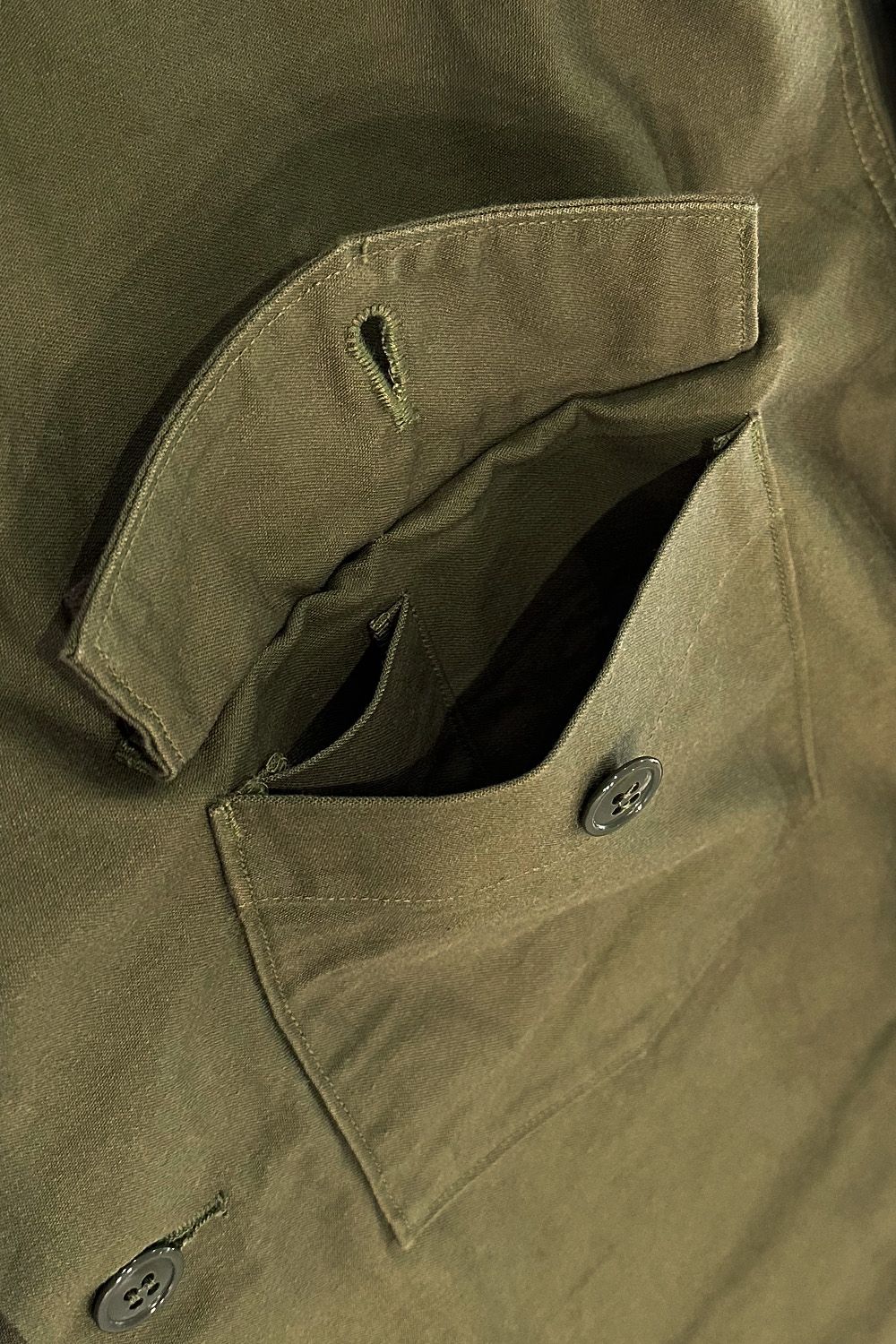 marka - ORGANIC COTTON BACK SATIN UTILITY SHIRT / オーガニック ...