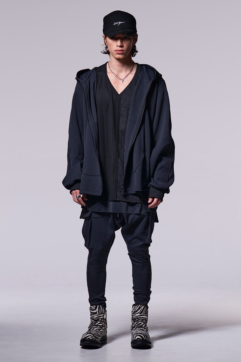 Zebra Hair Calf Velcro Boots / チーター ヘアカーフ ベルクロ ブーツ