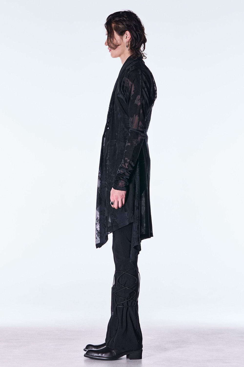 High Tension Jersey Lace Up Flare Pants / ハイテンション ジャージ レースアップ フレア パンツ