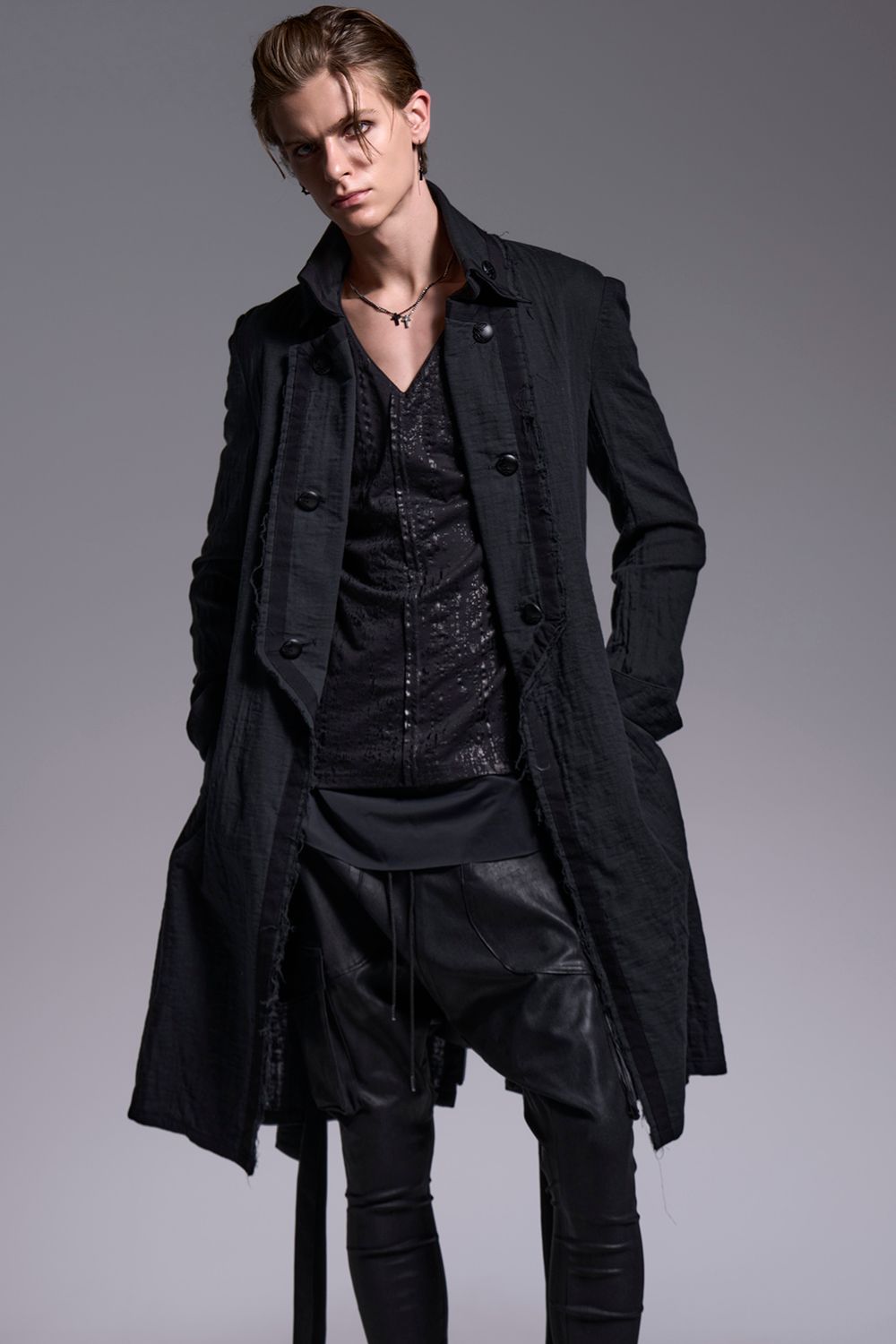 Coating High Tension Jersey Sarrouel Pants / コーティングハイテンションジャージー サルエルパンツ