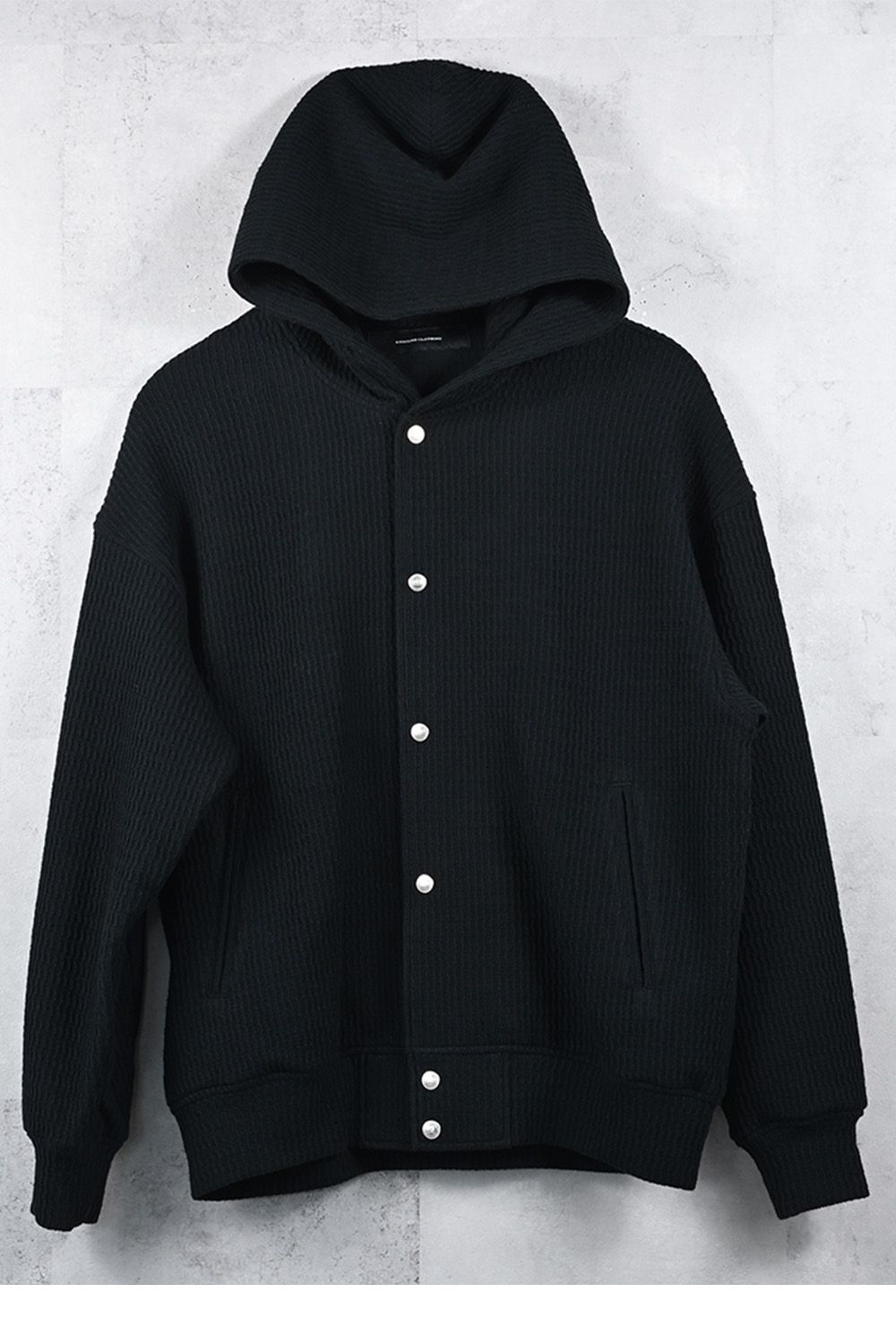 KNIT VARSITY HOODIE / ニット バーシティ フーディー
