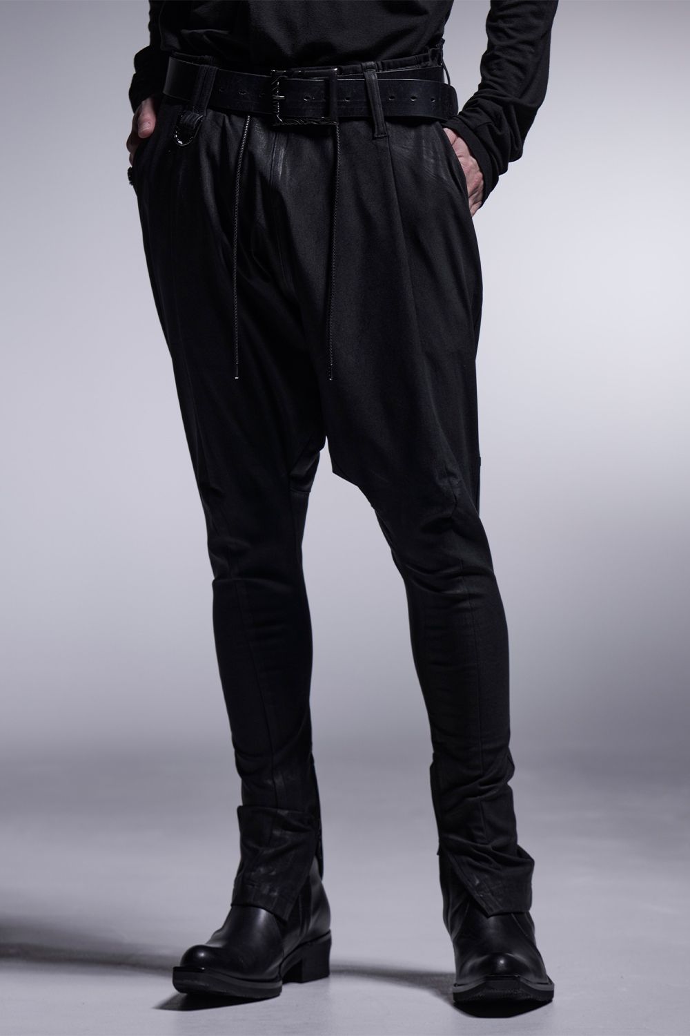 日本最大のブランド kiryuyrik - Coating High Tension Jersey Curve Sarrouel Pants パンツ