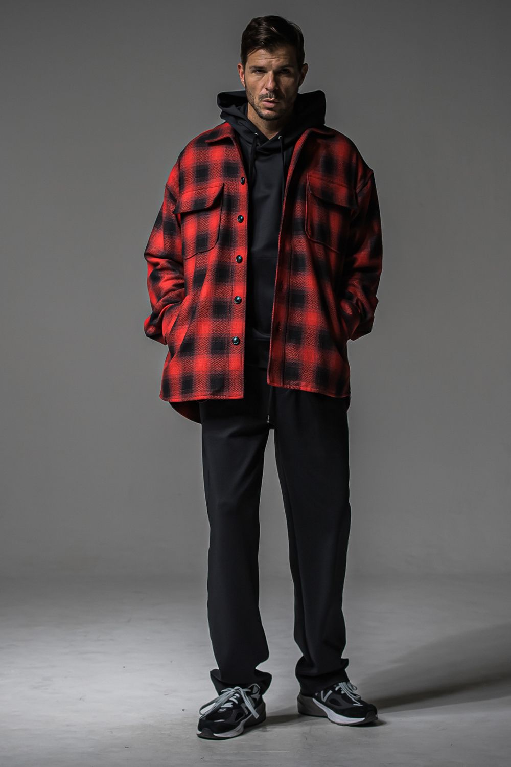 CHRIS EASY WIDE TUCK PANTS / クリス イージーワイドタックパンツ