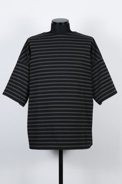 30//1 ORGANIC COTTON KNIT BASQUE SHIRT S/S / オーガニックコットン ニット バスクシャツ ショートスリーブ